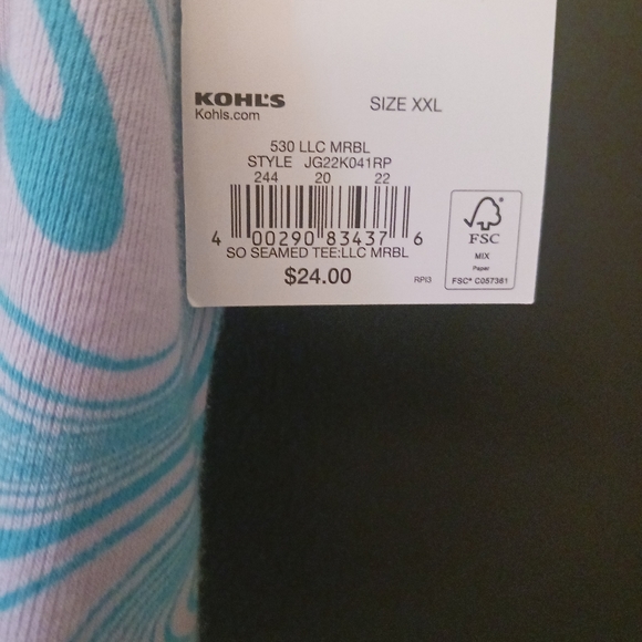 SO NEW WITH TAGS WOMEN'S XXXL PINK AND BLUE SHORT SLEEVE SUMMER TEE SHIRT🩷🩵 - Picture 3 of 4